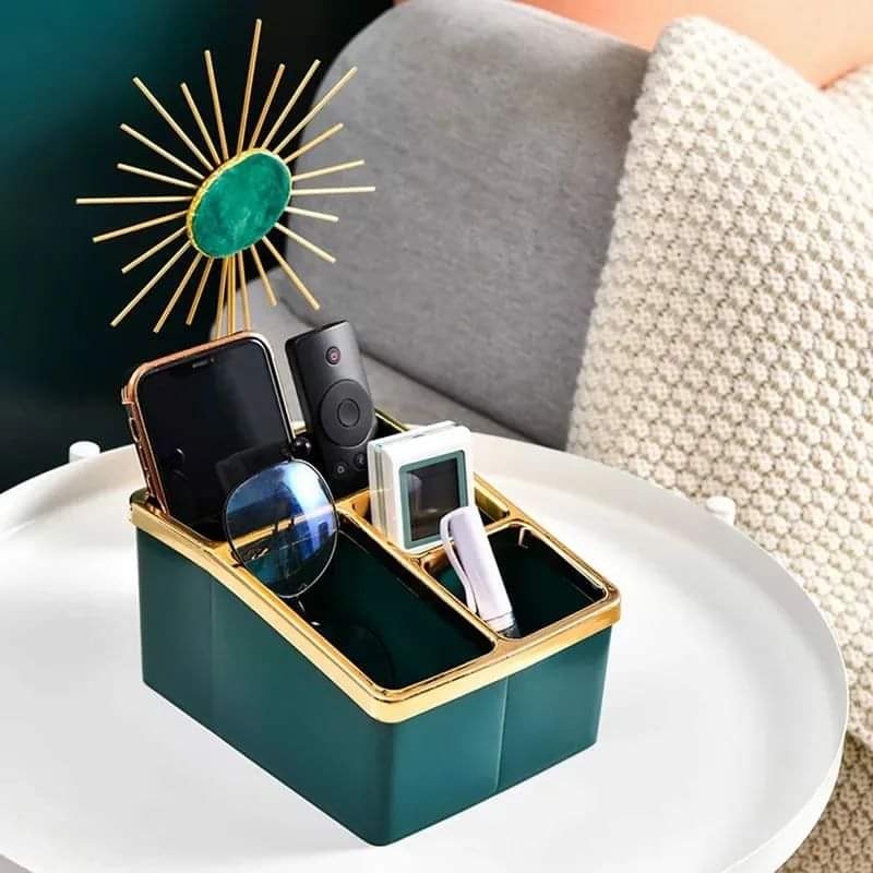 Light luxury phone and remote control storage box