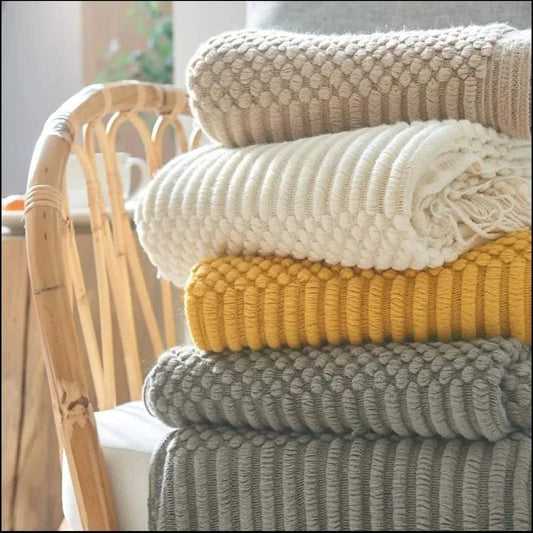 Knitted Throw Blanket