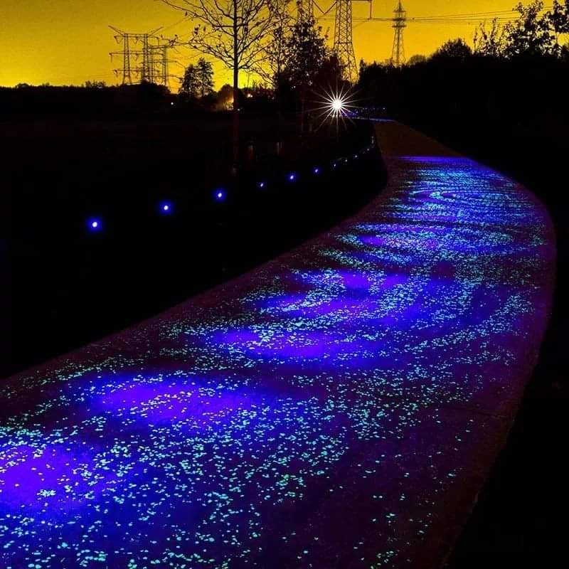 300pcs Glowing Outdoor Luminous Pebbles -