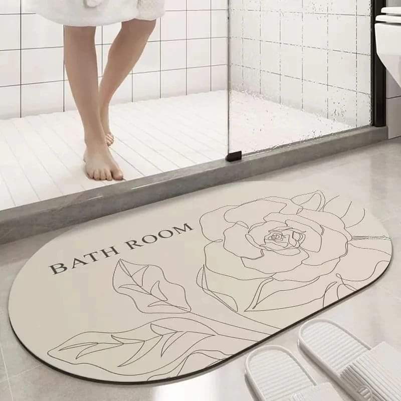 Quick Dry Super Absorbent Minimalist Bathroom Mats