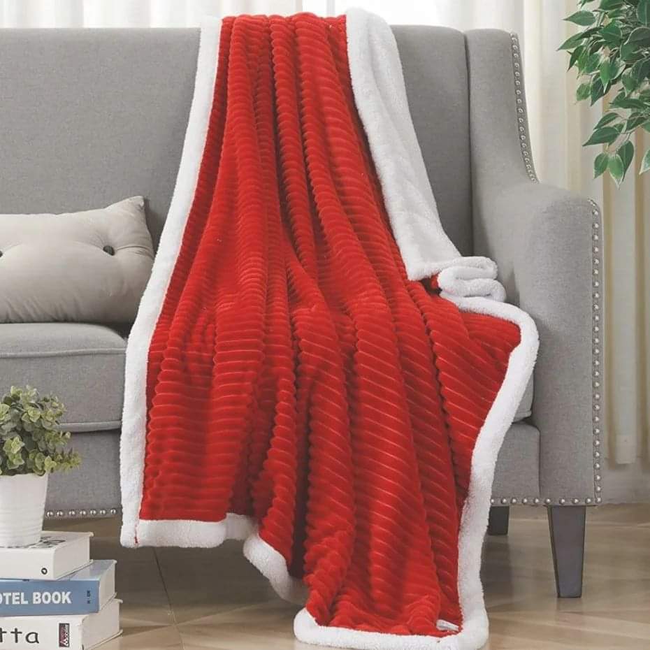 Flannel Sherpa Throw Blankets