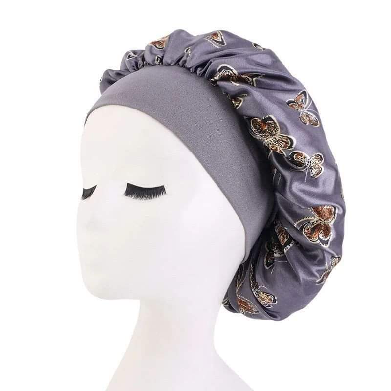 Adults Floral Satin Bonnets