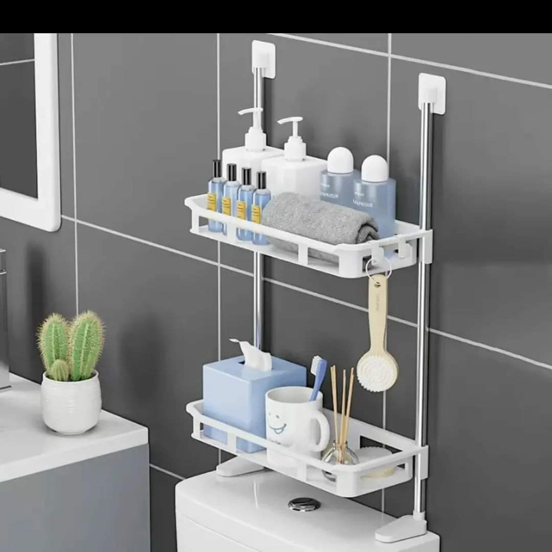 Above the toilet tank bathroom organizer