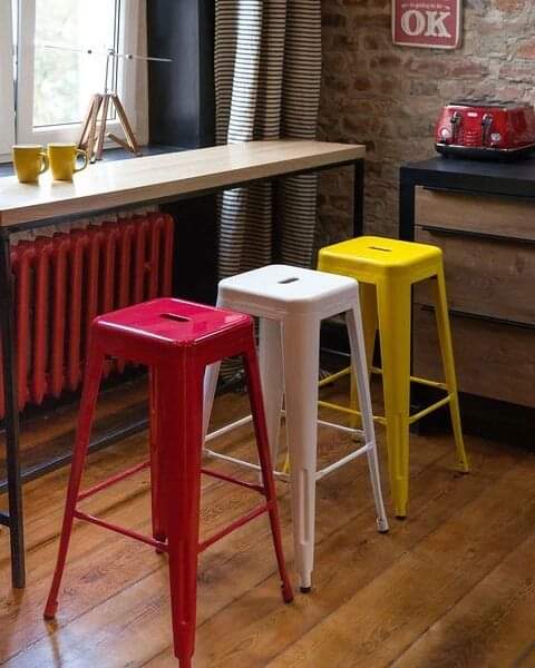 Strong Metallic Bistro Counter/Kitchen Stools