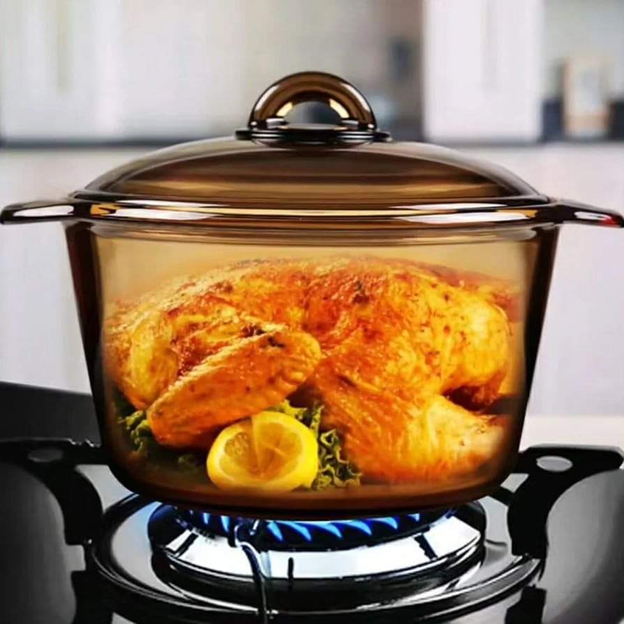 2.5Litres Golden Heat Resistant Soup Pot