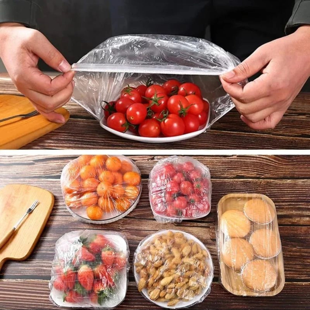 100pcs Elastic Food Wraps