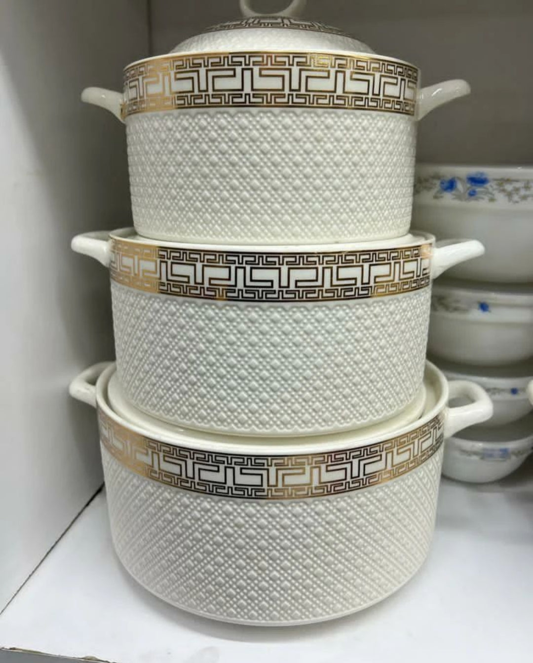 3pc Ceramic Serving Bowls