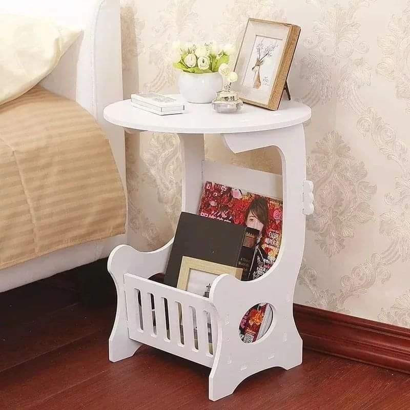 Bedside magazine table