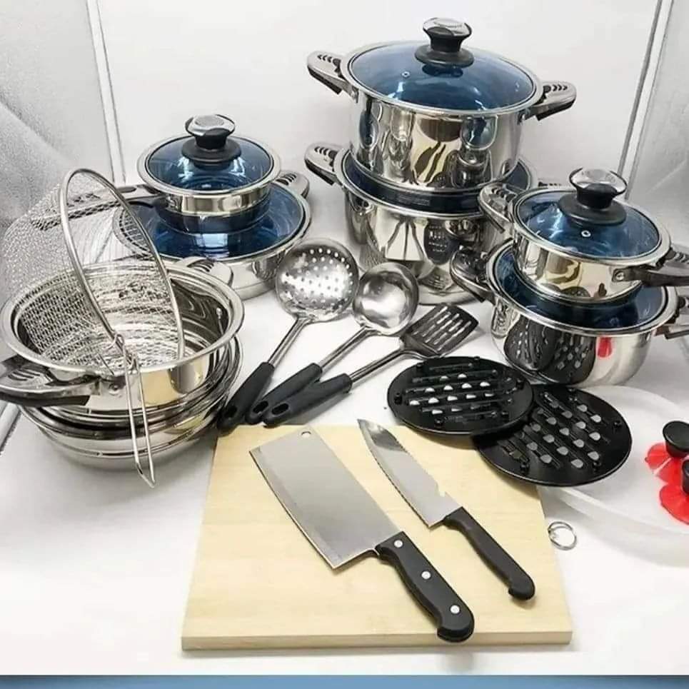 30pcs Stainless Steel Cookware Set