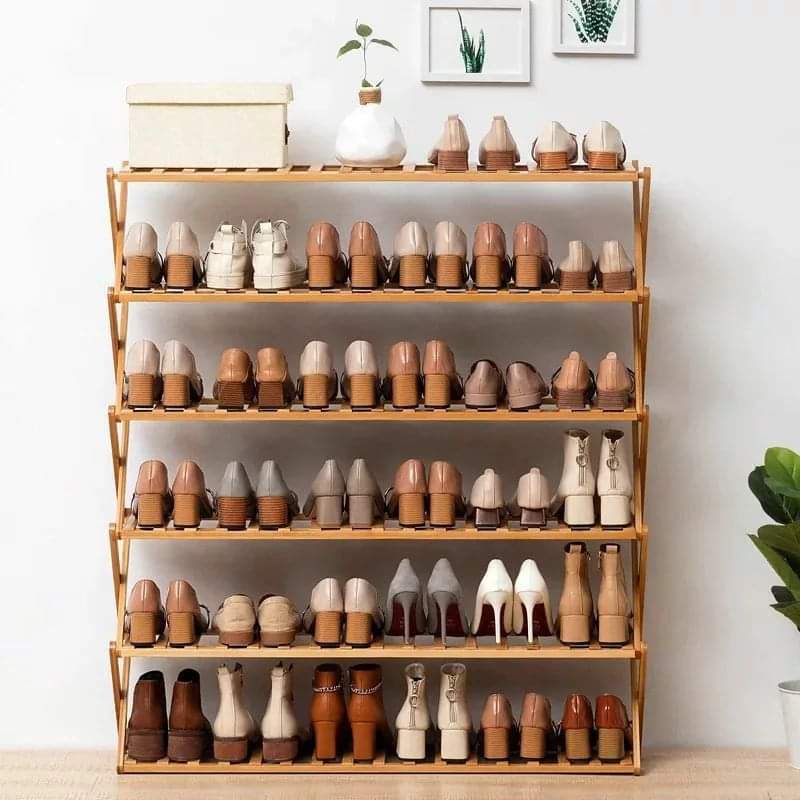 6Tier  Bamboo shoe rack