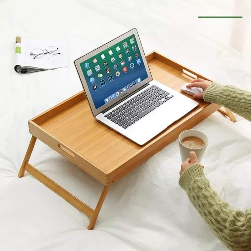 Foldable Bamboo Bed Tray